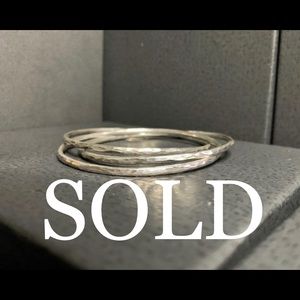 **SOLD** James Avery Linked Bangle Silver Bracelet